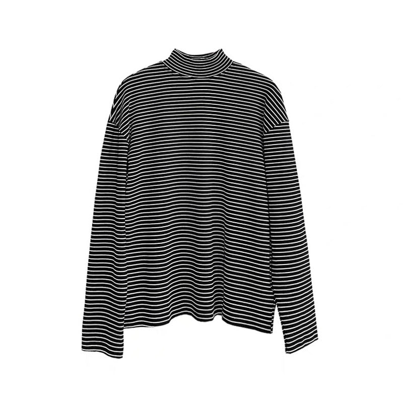 Half Turtleneck Striped - Shirts & Tops