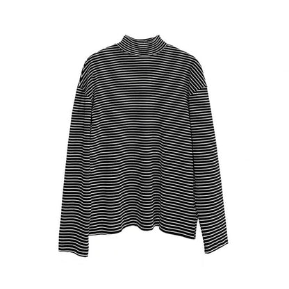 Half Turtleneck Striped - Shirts & Tops