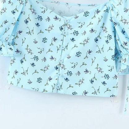 Light Blue Blouse - Shirts & Tops