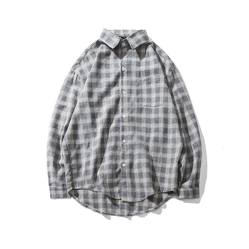 Light Plaid Long Sleeve - Shirts & Tops