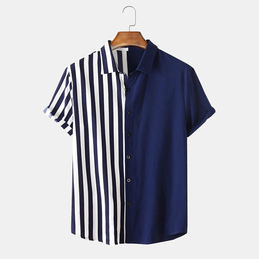 Men’s Two Tone Shirt - Shirts & Tops