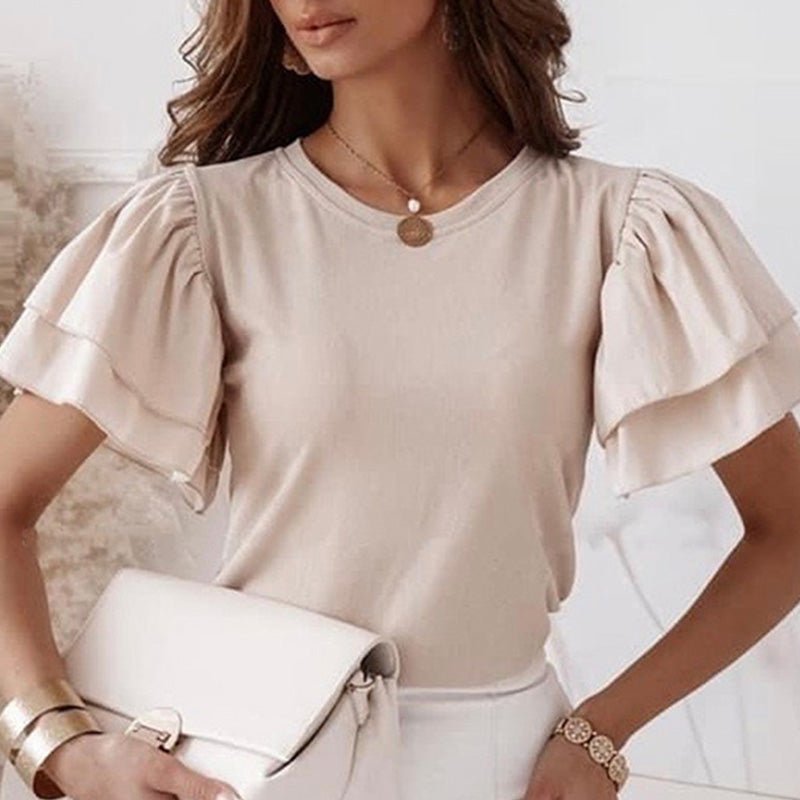 Ruffle Tops Blouse - Shirts & Tops