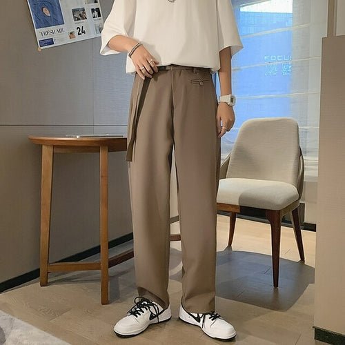 Straight Thin Pants - Pants